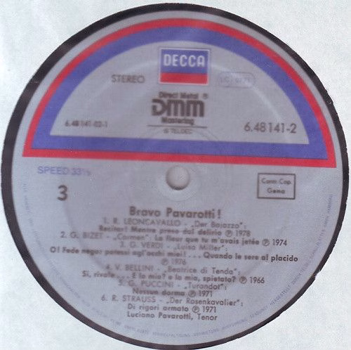 DECCA 6.48141 DY - Luciano Pavarotti - Bravo Pavarotti - Image 3