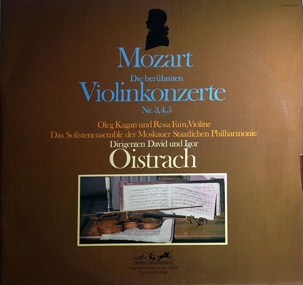 Eurodisc 61 184 - Wolfgang Amadeus Mozart, Oleg Kagan, Rosa Fain