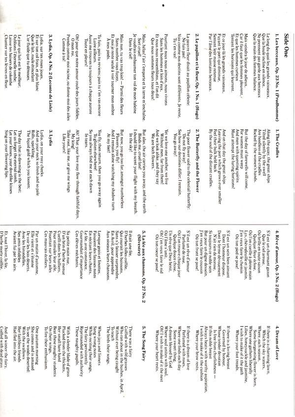 His Master's Voice 067-73 099T - Gabriel Fauré, Jean-Philippe Co - Image 4