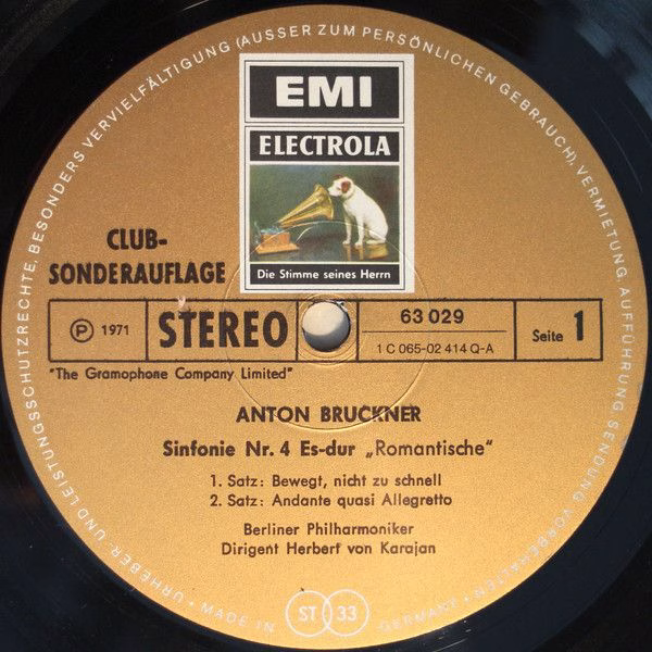 EMI Electrola 63 029 - Anton Bruckner, Berliner Philharmoniker, - Image 3