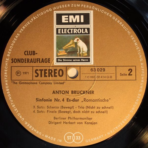 EMI Electrola 63 029 - Anton Bruckner, Berliner Philharmoniker, - Image 4