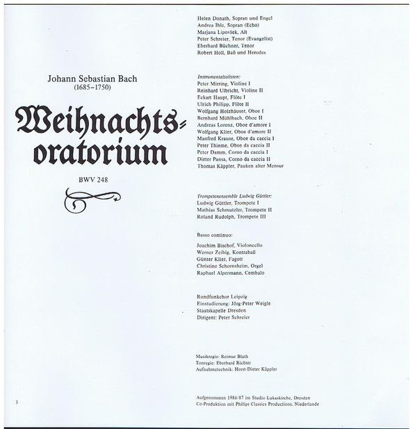 Eterna 7 25 159-161 - Johann Sebastian Bach, Peter Schreier - We - Image 5