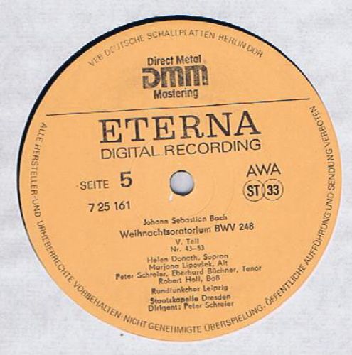 Eterna 7 25 159-161 - Johann Sebastian Bach, Peter Schreier - We - Image 8