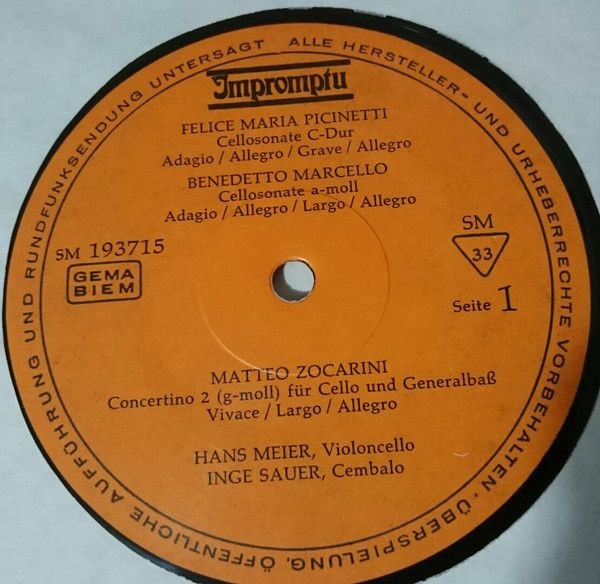 Impromptu SM 193715 - Francesco Geminiani, Benedetto Marcello, W - Image 3