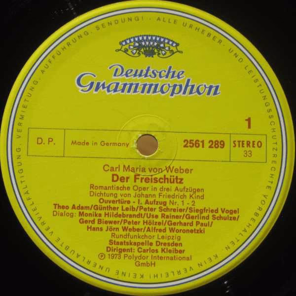 Deutsche Grammophon 2720 071 - Carl Maria von Weber, Gundula Jan - Image 8