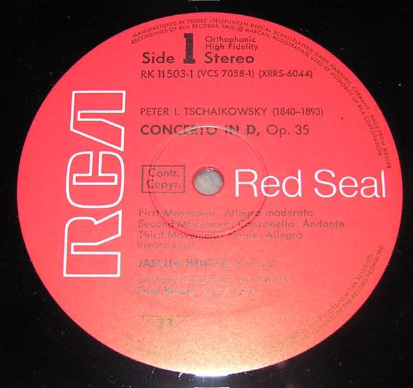 RCA Red Seal RK 11503/1-2 - Jascha Heifetz, Johannes Brahms, Fel - Image 5