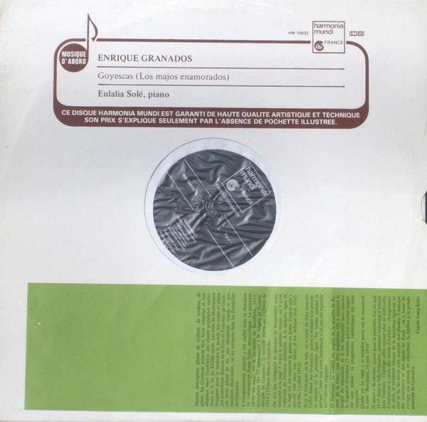 harmonia mundi France HM 10032 - Enrique Granados, Eulàlia Solé