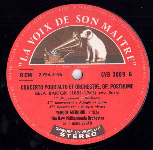 La Voix De Son Maître CVB 2059 - Béla Bartók, Yehudi Menuhin, An - Image 4