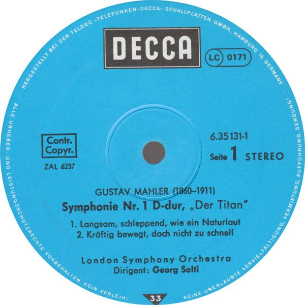 DECCA DK 11511/1-2 - Gustav Mahler, Georg Solti, Sylvia Stahlman - Image 4