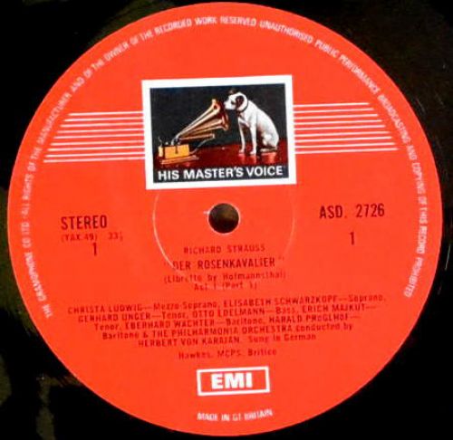 His Master's Voice SLS 810 - Elisabeth Schwarzkopf, Otto Edelman - Image 2