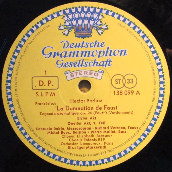 Deutsche Grammophon 138 099/100 SLPM - Hector Berlioz, Igor Mark - Image 2
