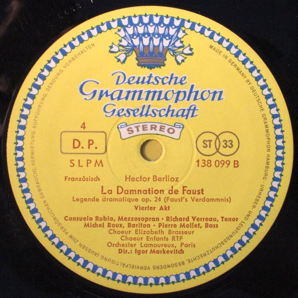 Deutsche Grammophon 138 099/100 SLPM - Hector Berlioz, Igor Mark - Image 3