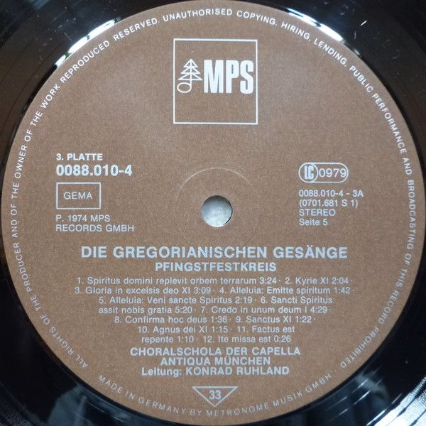 MPS 78 21985-2 - Choralschola Der Capella Antiqua München - Greg - Image 7