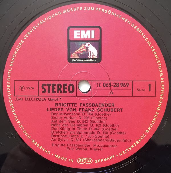 EMI Electrola 1C 065-28 969 - Brigitte Fassbaender, Erik Werba - - Image 3