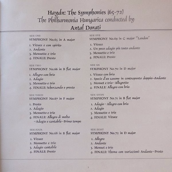 DECCA HDNF 27 - 30 - Joseph Haydn, Philharmonia Hungarica, Antal - Image 3