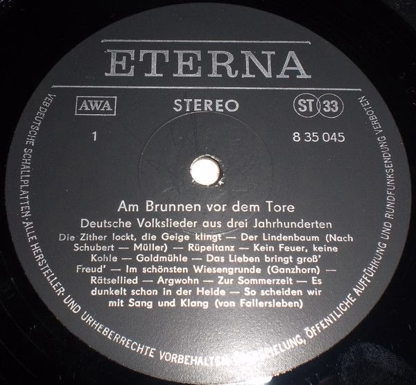 Eterna 8 35 045 - Various - Am Brunnen Vor Dem Tore (Deutsche Vo - Image 3