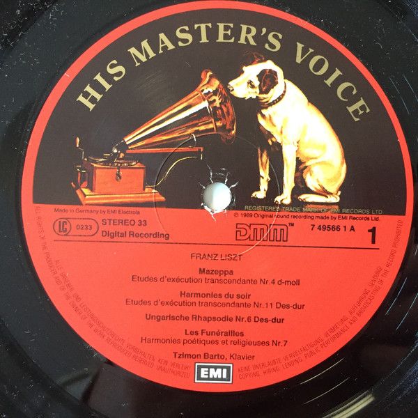 His Master's Voice 7 49566 1 - Tzimon Barto, Franz Liszt - Tzimo - Image 3