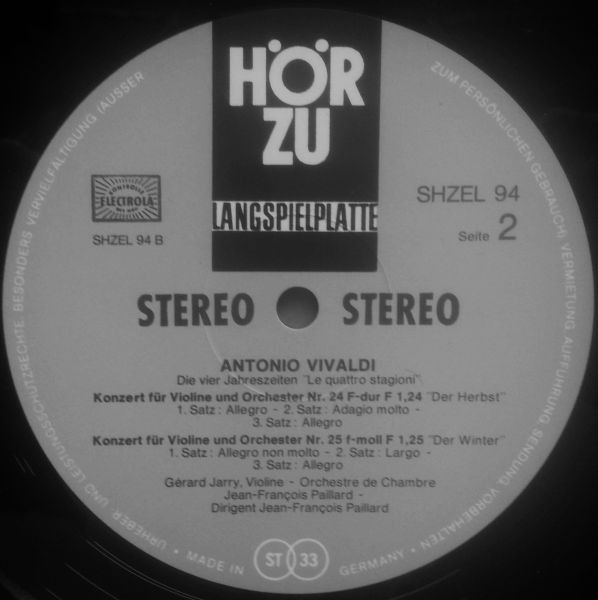 HÖR ZU SHZEL 94 - Antonio Vivaldi - Die Vier Jahreszeiten - Image 4