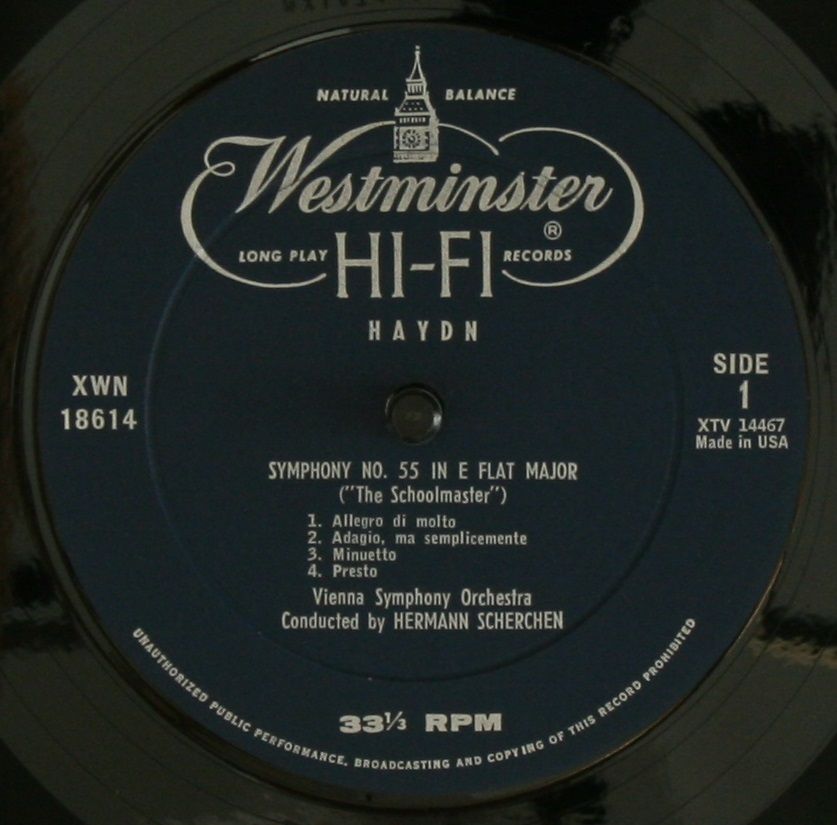 Westminster XWN 18614 - Joseph Haydn, Wiener Symphoniker, Herman - Image 3