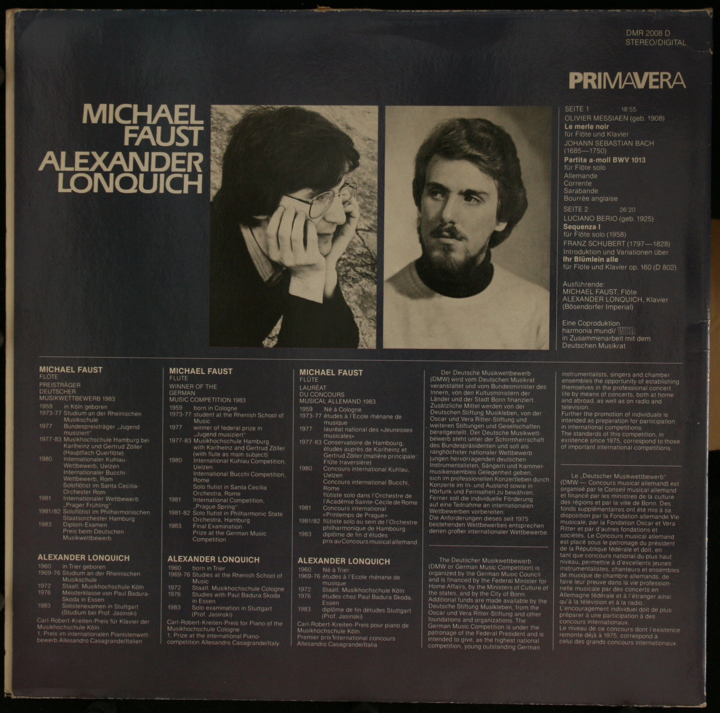 Deutsche Harmonia Mundi DMR 2008 D - Olivier Messiaen, Johann Se - Image 2