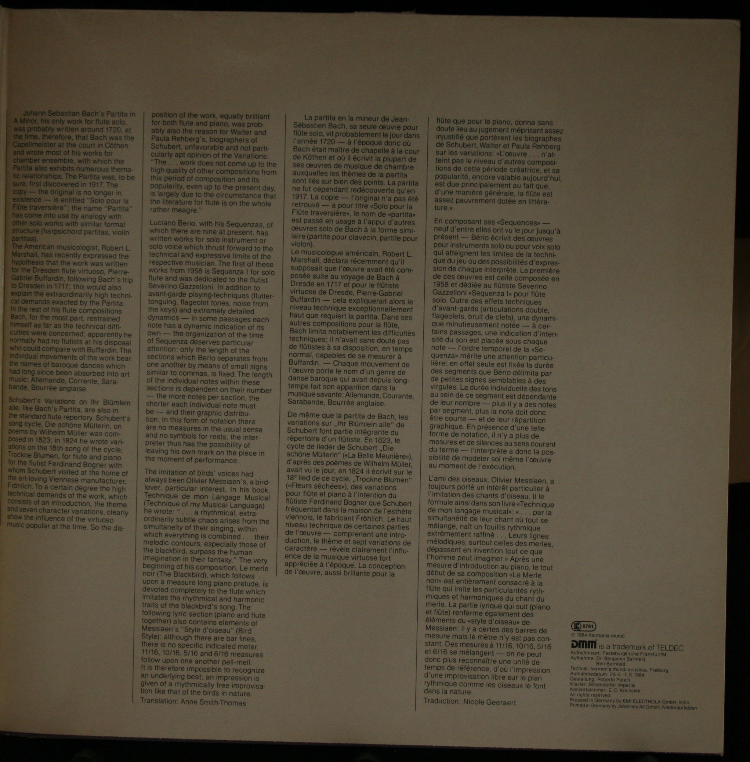 Deutsche Harmonia Mundi DMR 2008 D - Olivier Messiaen, Johann Se - Image 3