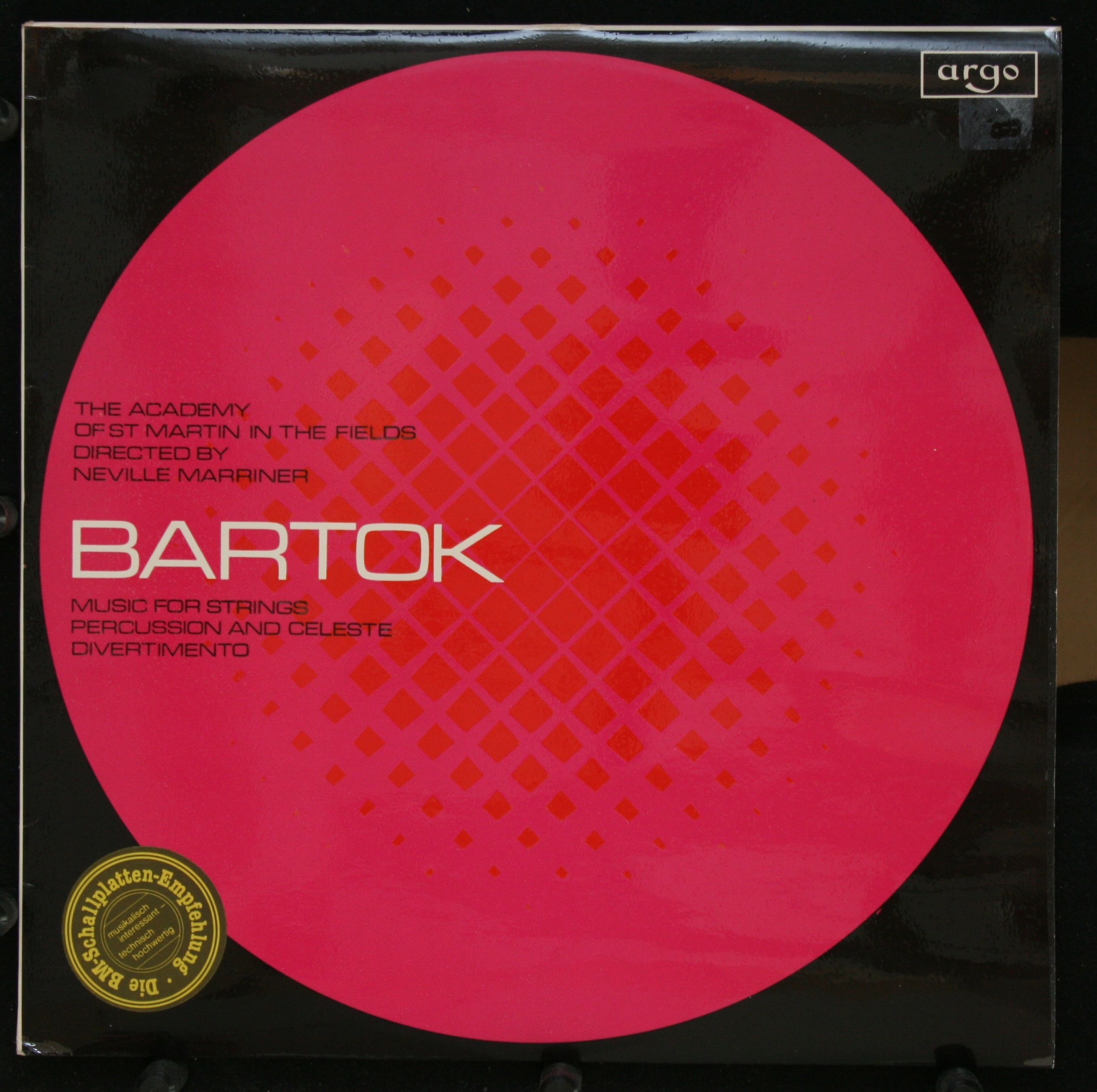 Argo ZRG 657 - Béla Bartók, The Academy Of St. Martin-in-the-Fie