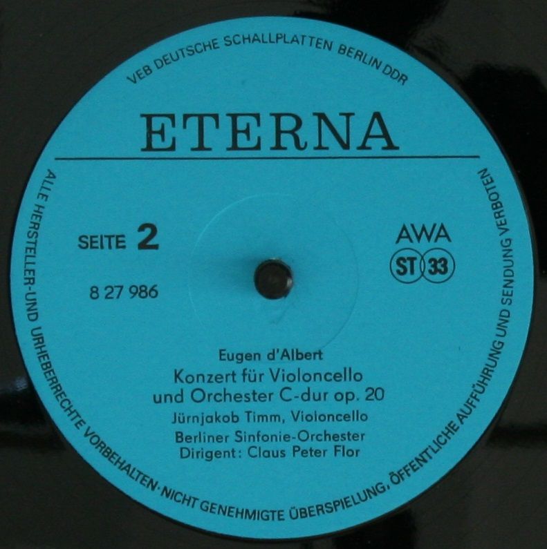 Eterna 8 27 986 - Eugen D'Albert, Siegfried Stöckigt, Jürnjakob - Image 4