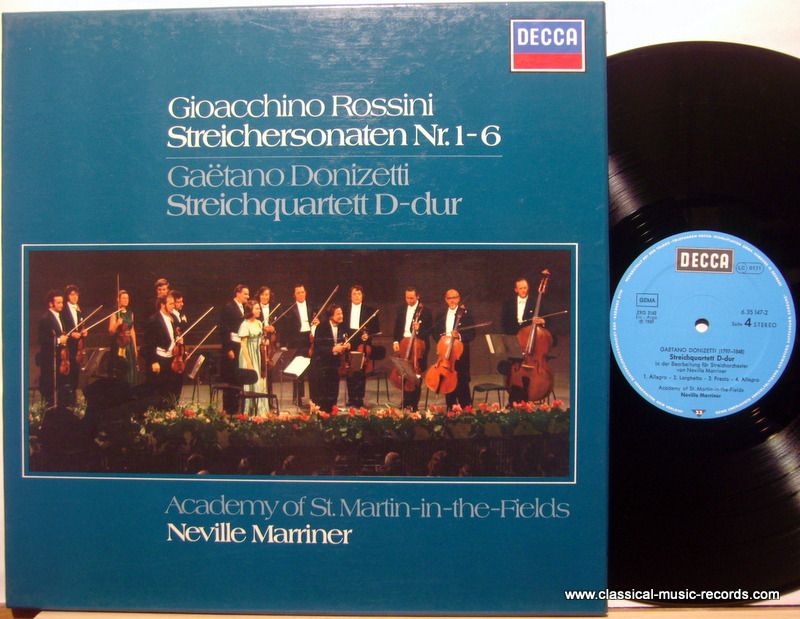 DECCA DK 11568/1-2 - Gioacchino Rossini, The Academy Of St. Mart
