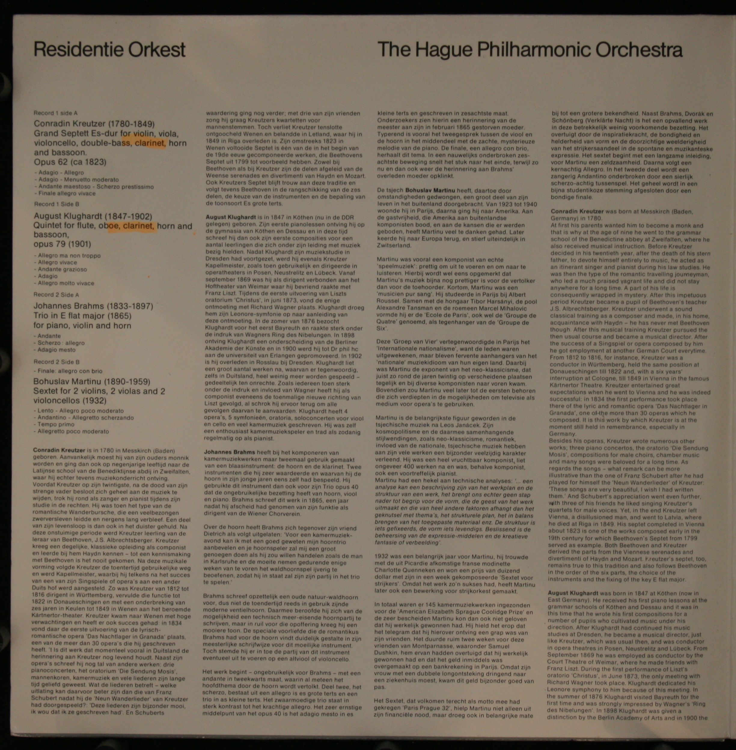 Residentie-Orkest 6818.673/674 - Johannes Brahms, Residentie Ork - Image 3