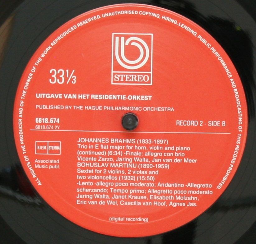 Residentie-Orkest 6818.673/674 - Johannes Brahms, Residentie Ork - Image 8