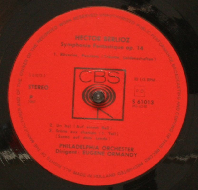 CBS S 61013 - Hector Berlioz, Eugene Ormandy, The Philadelphia O - Image 7