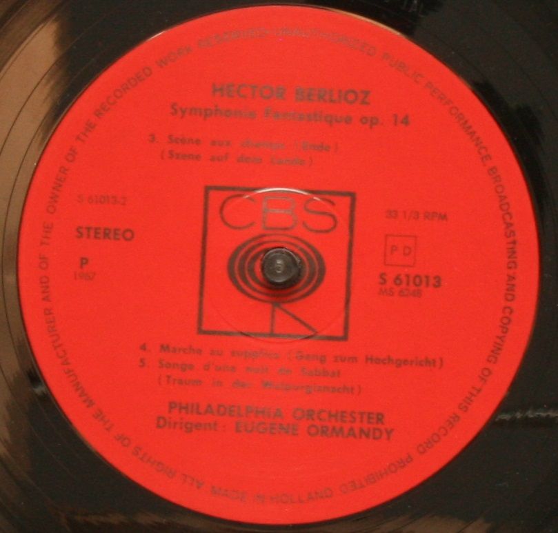CBS S 61013 - Hector Berlioz, Eugene Ormandy, The Philadelphia O - Image 8