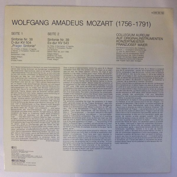 Harmonia Mundi 1C 065-99 786 - Wolfgang Amadeus Mozart, Collegiu - Image 2