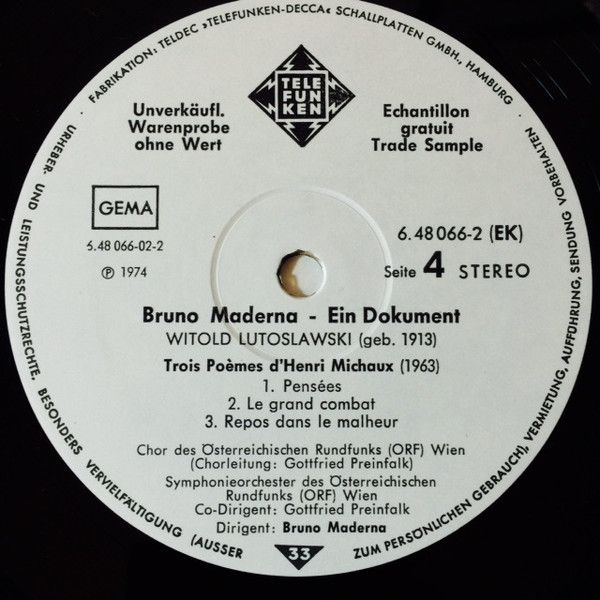 Telefunken 6.48066 EK - Bruno Maderna, Olivier Messiaen, Igor St - Image 6