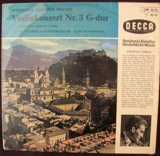 DECCA LW 5272 - Wolfgang Amadeus Mozart, Christian Ferras - Viol