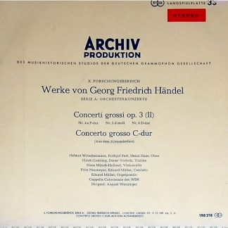 Archiv Produktion 198 218 - Georg Friedrich Händel, Cappella Col