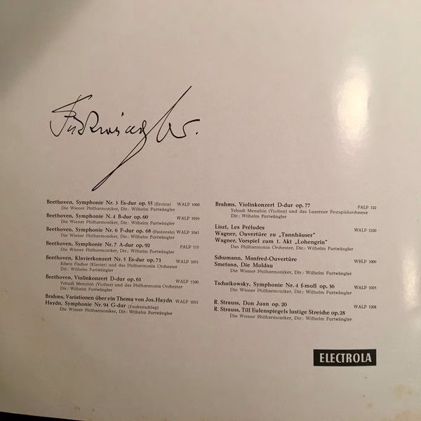 Electrola WALP 1195 - Ludwig van Beethoven, Wiener Philharmonike - Image 2