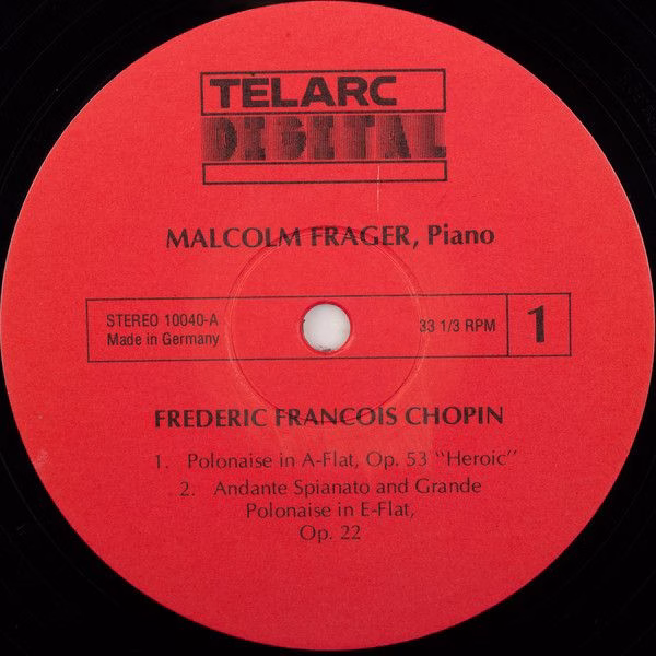Telarc DG-10040 - Malcolm Frager, Frédéric Chopin - Malcolm Frag - Image 4