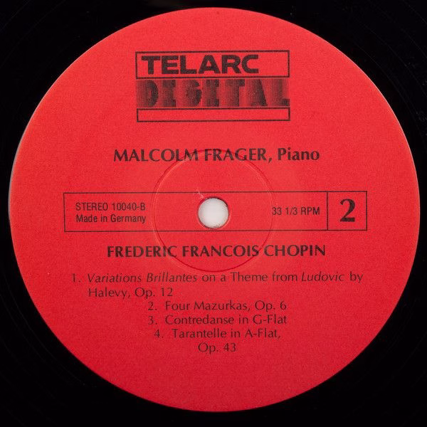 Telarc DG-10040 - Malcolm Frager, Frédéric Chopin - Malcolm Frag - Image 5