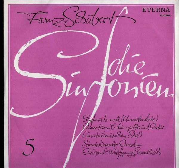 Eterna 8 20 808 - Franz Schubert, Staatskapelle Dresden, Wolfgan