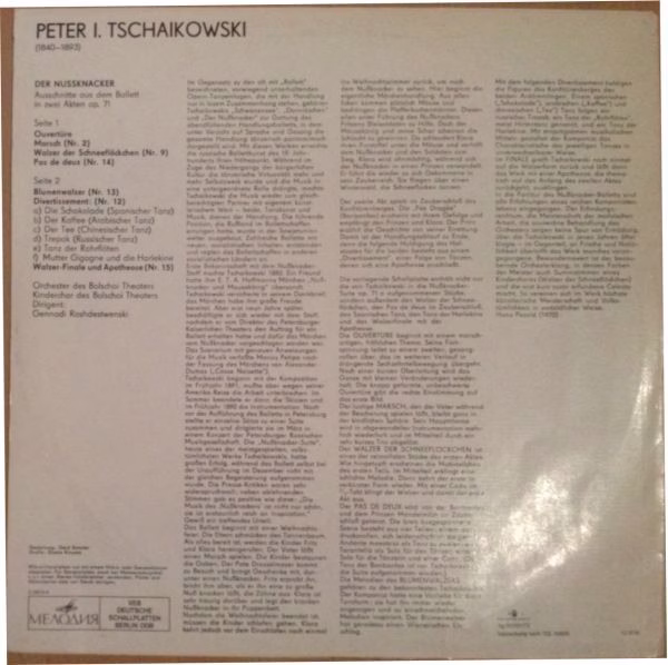 Melodia Eterna 8 26 235 - Pyotr Ilyich Tchaikovsky, Bolshoi Thea - Image 2