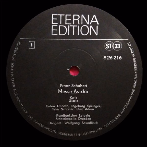 Eterna 8 26 216 - Franz Schubert, Helen Donath, Ingeborg Springe - Image 3