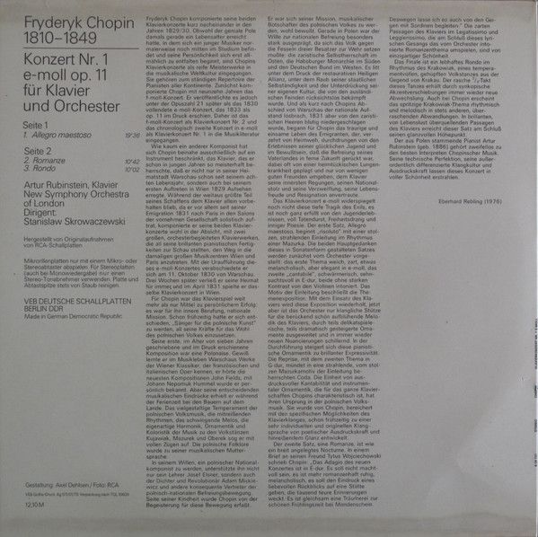 Eterna 8 26 721 - Arthur Rubinstein, The New Symphony Orchestra - Image 2