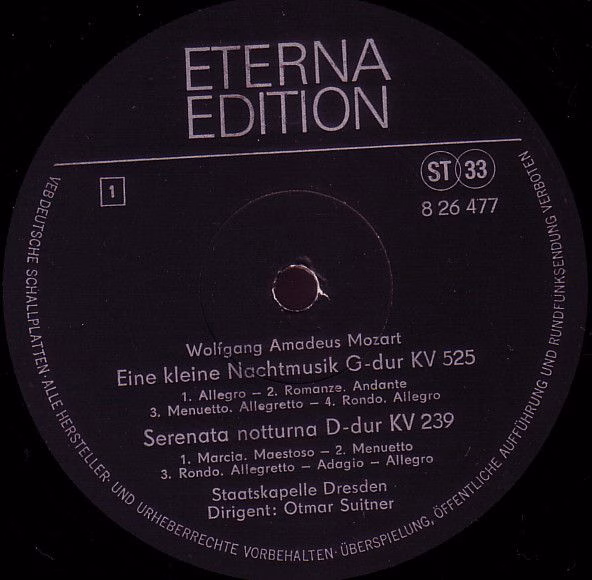 Eterna 8 26 477 - Wolfgang Amadeus Mozart, Staatskapelle Dresden - Image 3