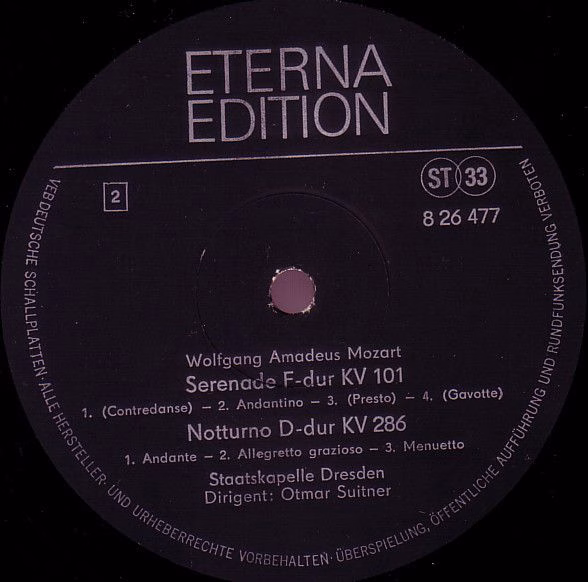 Eterna 8 26 477 - Wolfgang Amadeus Mozart, Staatskapelle Dresden - Image 4
