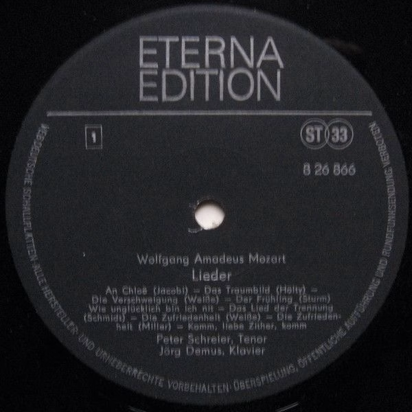Eterna 8 26 866 - Wolfgang Amadeus Mozart, Peter Schreier, Jörg - Image 4