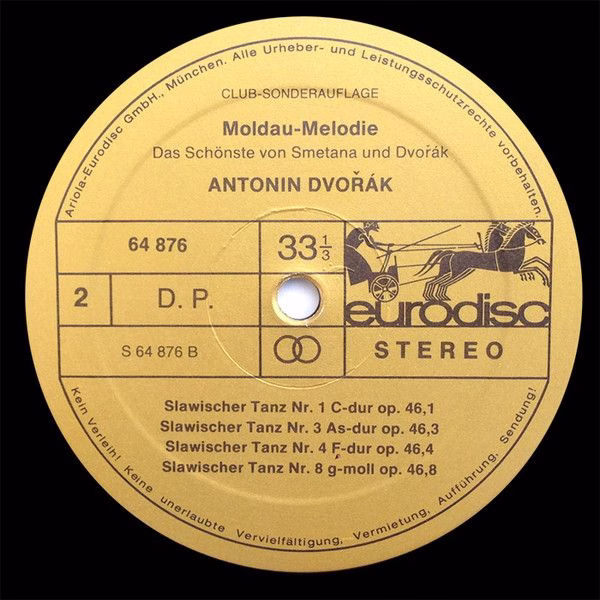Eurodisc 64 876 - Bedřich Smetana, Antonín Dvořák - Moldau-Melod - Image 4