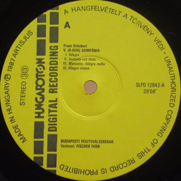 Hungaroton SLPD 12842 - Franz Schubert, Budapest Festival Orches - Image 4