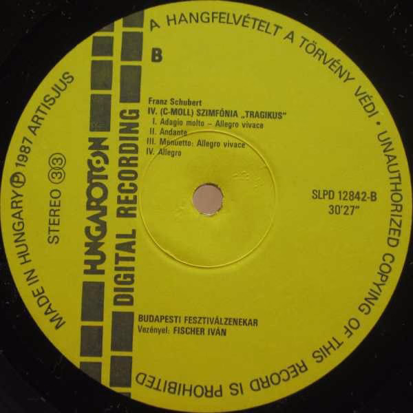 Hungaroton SLPD 12842 - Franz Schubert, Budapest Festival Orches - Image 5