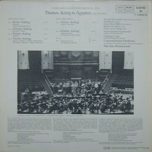 Telefunken 6.42702 AZ - Wolfgang Amadeus Mozart, Concertgebouwor - Image 2